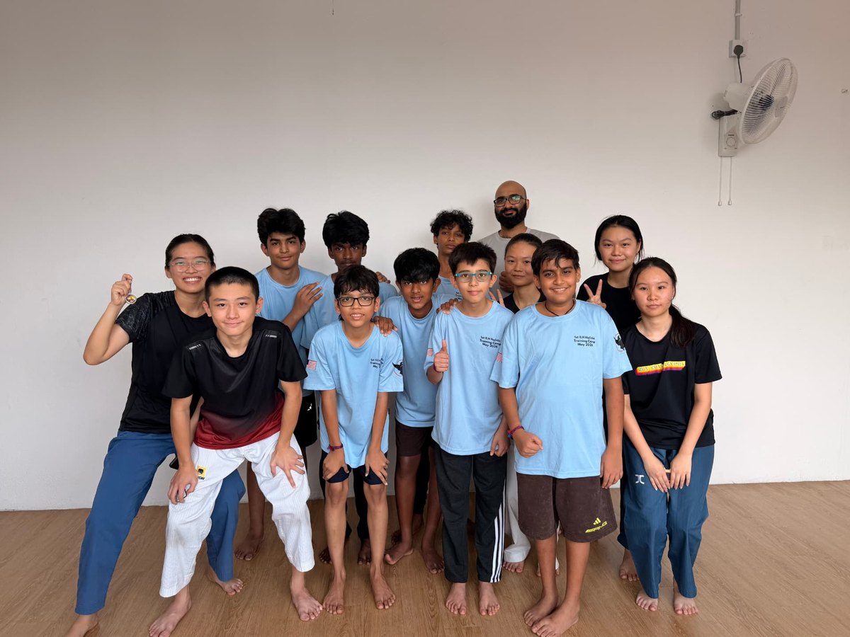 Rishabh Rajsekar with the teen cohort at the 1st ILH Holistic Training Camp in Malaysia